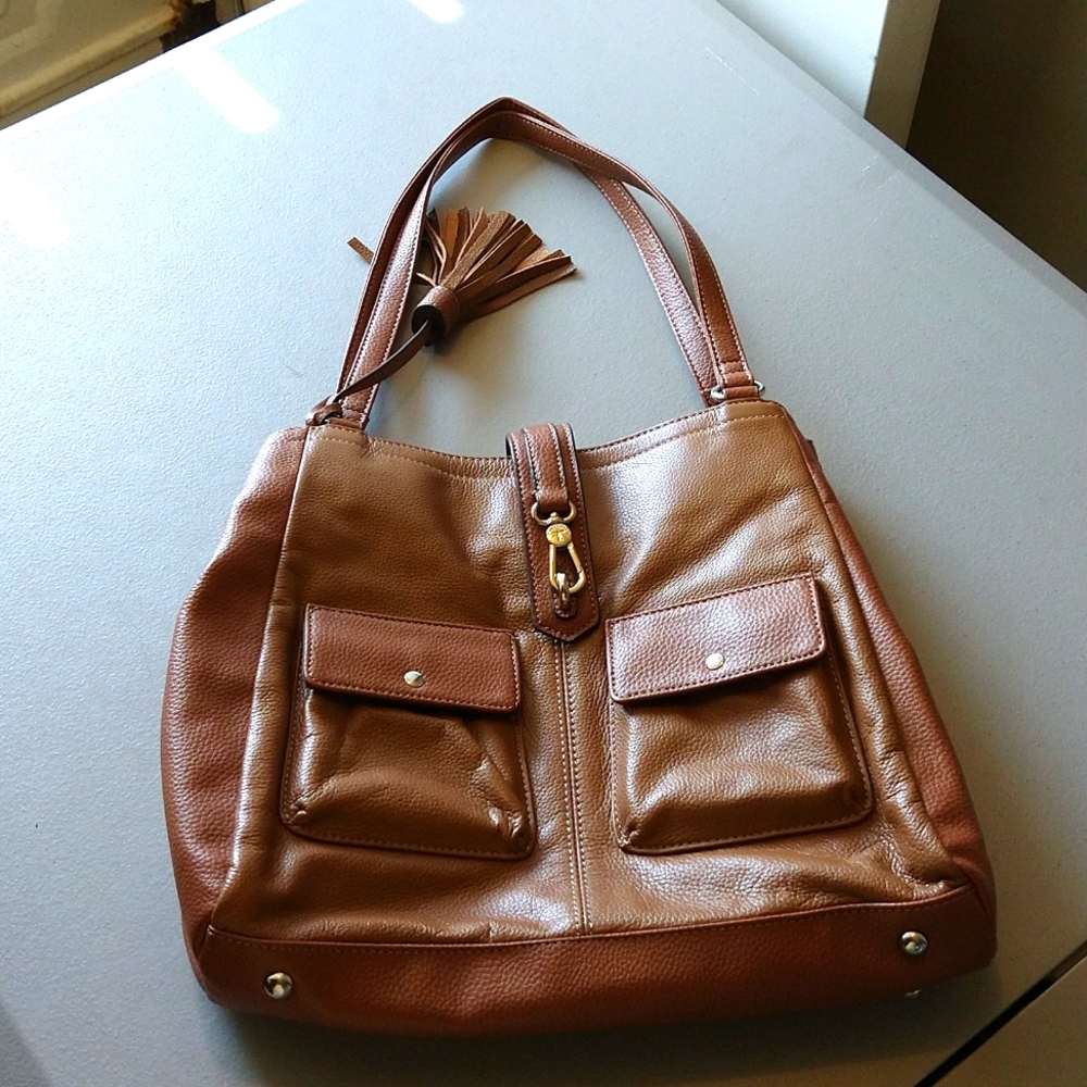Tignanello purse brown Leather